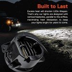 4-inch LED Fog Lights for 2007-2018 Jeep Wrangler