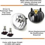 Bright LED Fog Light Kit for GMC Sierra 2007-2013