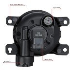 Fog Lights for 13-15 Accord, 13-21 Civic, HR-V, Fit