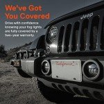 4-inch LED Fog Lights for 2007-2018 Jeep Wrangler