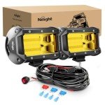 Nilight 72W Yellow LED Light Bar Kit - 2PCS