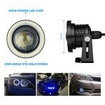 2PCS Bright COB LED Fog Light with Halo Rings