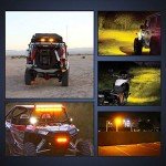 Nilight 6.5 Inch Amber LED Light Bar Set