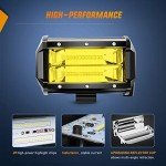 Nilight 72W Yellow LED Light Bar Kit - 2PCS