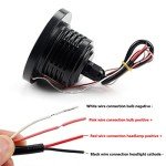 2PCS Bright COB LED Fog Light with Halo Rings