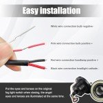 Dickno 2 PCS Bright LED Fog Lights with Halo