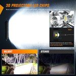 Nilight 2PCS 7-Inch 30W Slim LED Spot Lights
