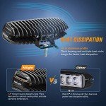 Nilight 18W 6-Inch Offroad LED Light Bar Set