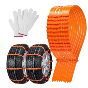 12 PC Adjustable Snow Tire Chains for Cars