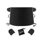 Winter Windshield Snow Cover with Mirror Shields
