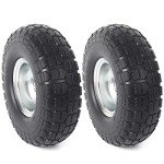 10-Inch Solid Rubber Tire Wheels - 2-Pack