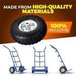 10-Inch Solid Rubber Tire Wheels - 2-Pack