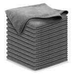 USANOOKS 12-Pack Microfiber Car Cleaning Cloths