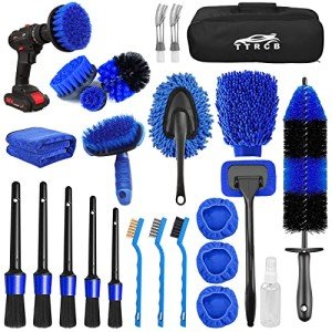 26-Piece Car Detailing Brush Set for Cleaning