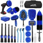 26-Piece Car Detailing Brush Set for Cleaning
