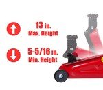Red Torin Hydraulic Trolley Jack with Storage Case