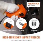 VEVOR 5 Ton Electric Car Jack with Wrench & Lights