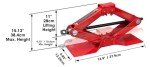 Big Red 1.5 Ton Scissor Lift Jack Kit