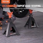 VEVOR 6 Ton Adjustable Car Jack Stands - Pair