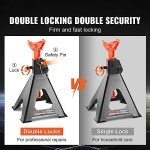 VEVOR 6 Ton Adjustable Car Jack Stands - Pair