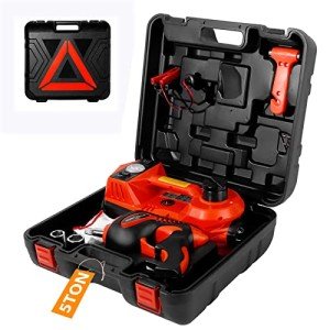Electric Car Jack Kit with Wrench & Pump