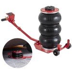 VEVOR 3 Ton Triple Bag Air Jack - Red
