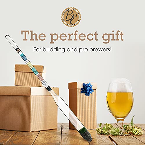Brewer's Elite Hydrometer - Triple Scale for Home Brewing