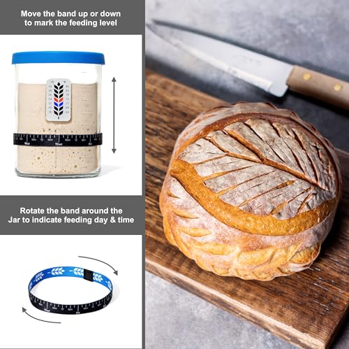 Large Sourdough Starter Kit with Thermometer and Accessories