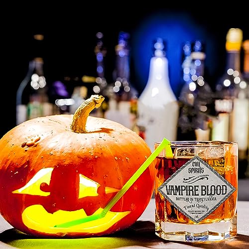 36PCS Waterproof Halloween Wine Bottle Labels Set