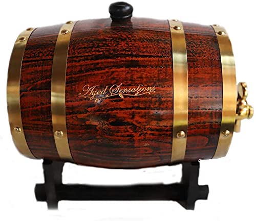 Aged Sensations 3L Oak Whiskey Barrel Dispenser