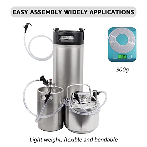 10ft Food Grade Vinyl Beer Line Tubing Kit