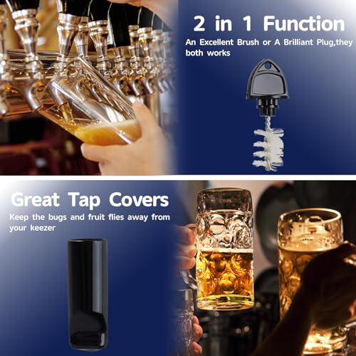 Beer Tap Plug and Cap Covers - 12 Pack