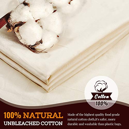 Reusable Unbleached Cotton Brew Bags - 2 Pack
