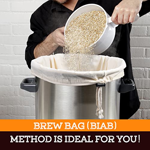 Reusable Unbleached Cotton Brew Bags - 2 Pack