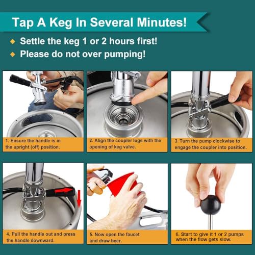 FERRODAY 8" D-System Keg Tap and Pump