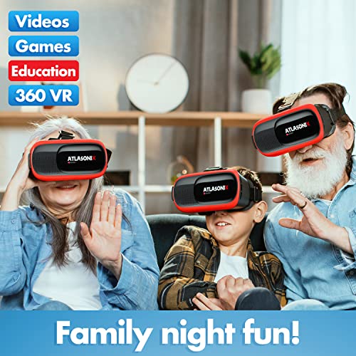 Phone-Compatible VR Headset with Controller for Gaming