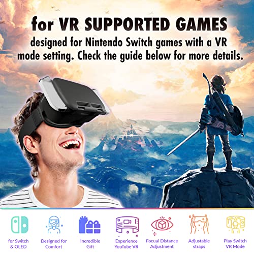 Orzly VR Headset for Nintendo Switch - Black