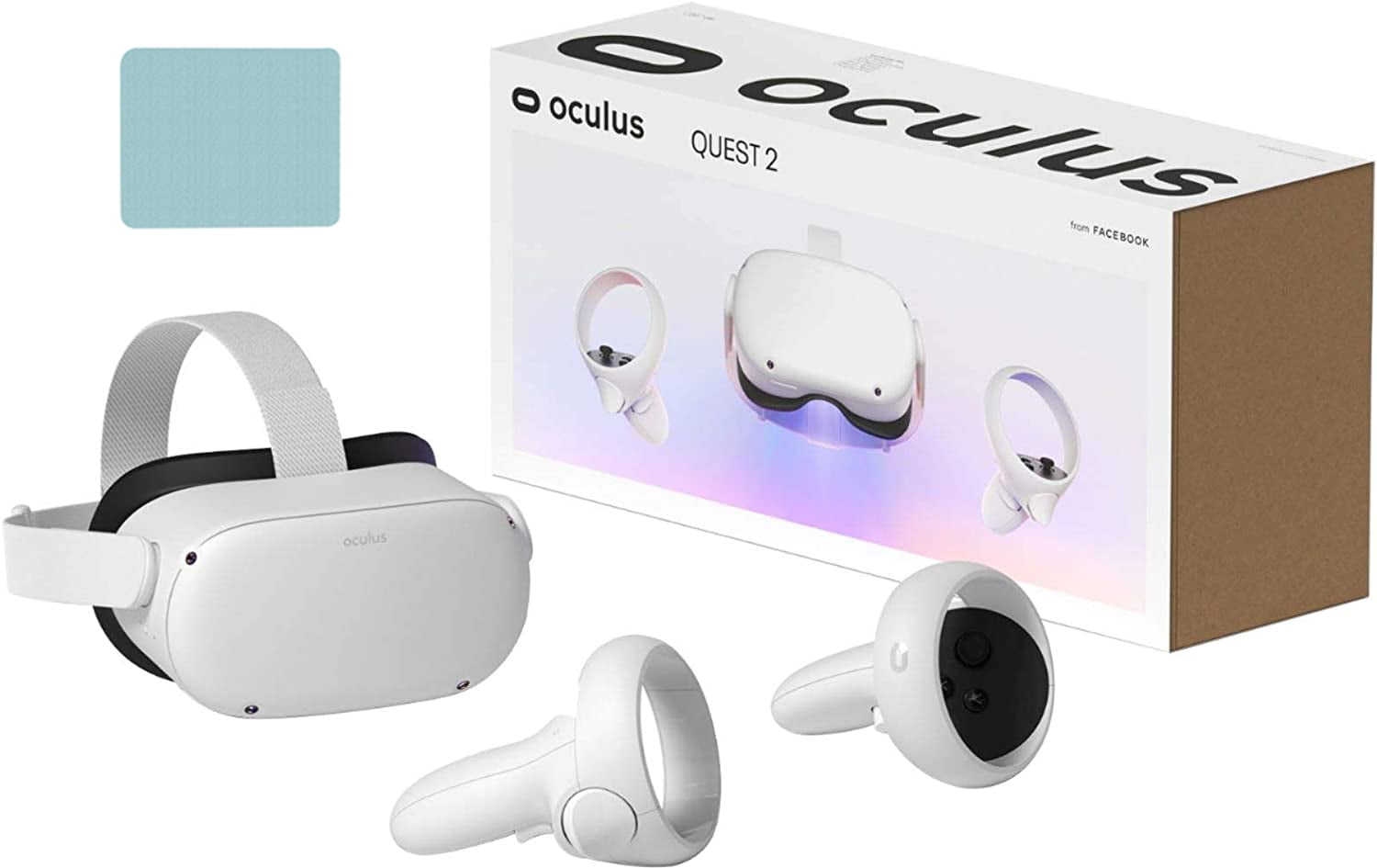 Oculus Quest 2 VR Headset 128GB with Cleaning Cloth