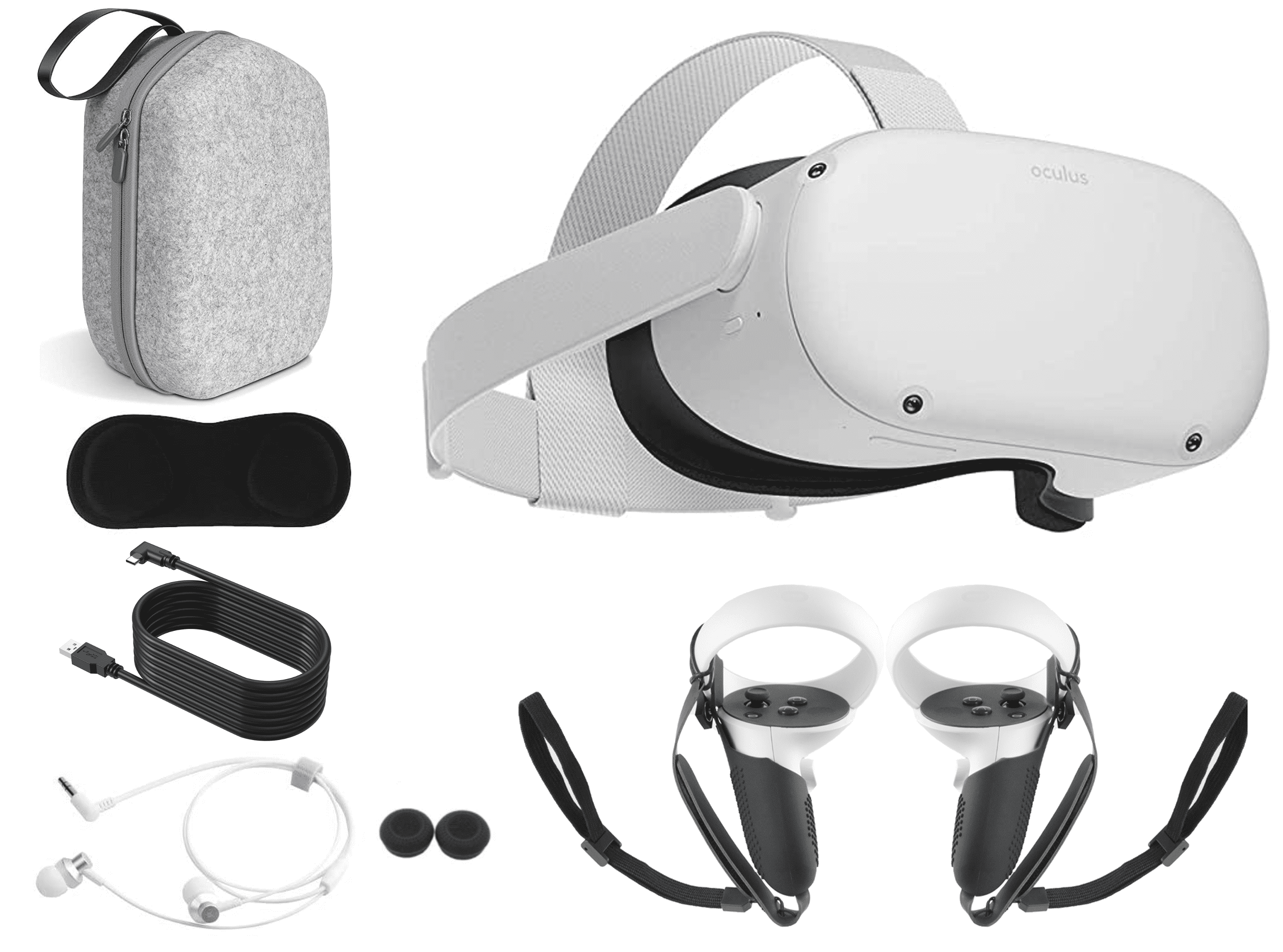 Oculus Quest 2 VR Headset Bundle with Accessories
