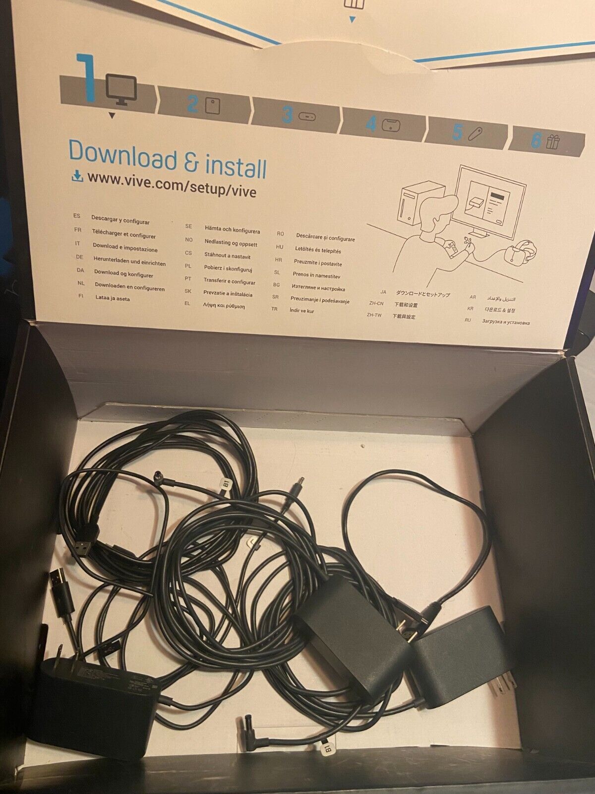 HTC Vive VR Headset with Valve Index Controllers