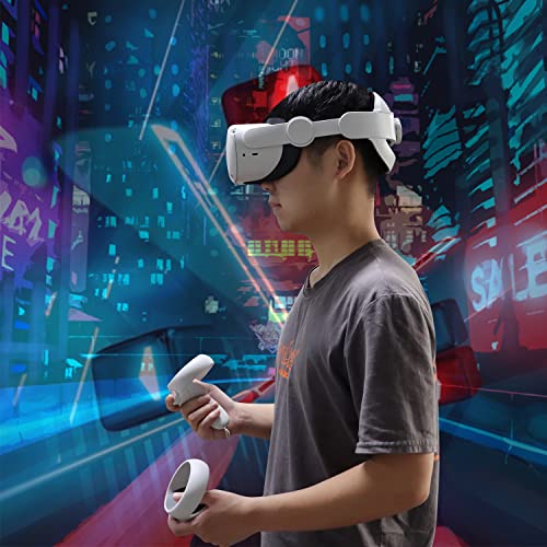 Saqico Adjustable Halo Head Strap for Oculus Quest 2