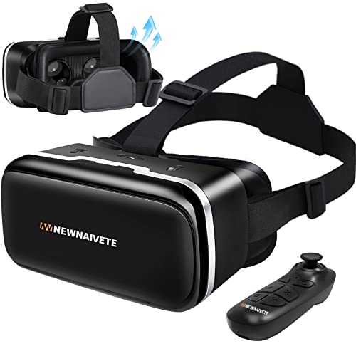 Phone VR Headset with Controller - Anti-Blue Lenses