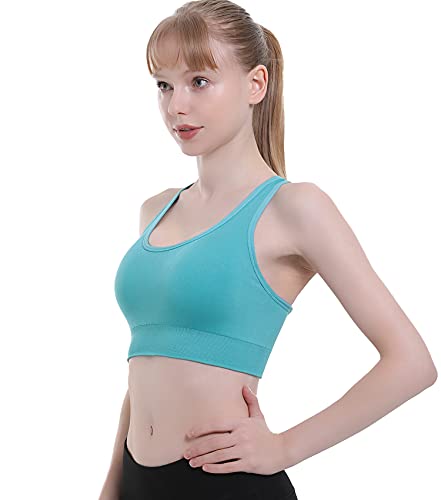 Padded High Impact Seamless Sports Bra for Women