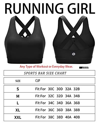 Criss-Cross Back Sports Bra for Women