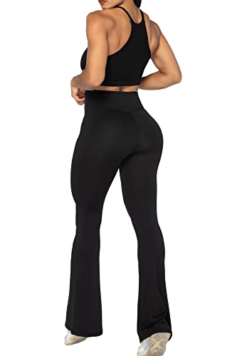 High-Waisted Crossover Tummy Control Yoga Pants