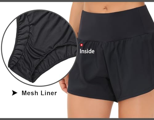 High Waisted Quick Dry Running Shorts for Women