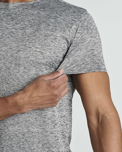Men's Quick-Dry Athletic Workout Crew Neck Tees