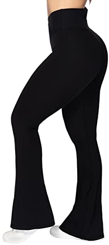 High-Waisted Tummy Control Flare Leggings for Women