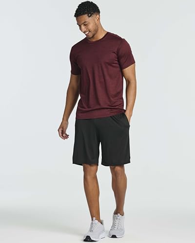 Men's Quick-Dry Athletic Workout Crew Neck Tees