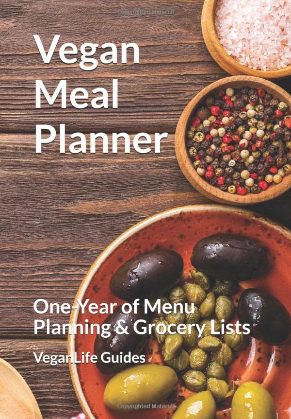 Vegan Meal Planner: Yearly Menus & Grocery Lists